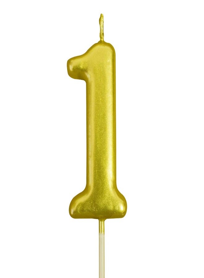 XNOVA Gold Number Candles Numbers 1st One Number 1 Champagne Candle Glitter Happy Birthday Numeral Cake Topper Decoration for Adults/Kids Party Old Birthday Candle 16 18 10 13 14 12 21 31 11 19 - Image 1